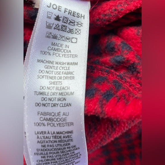 4/$20💥4 Fleece Pajama Pants, Wide Leg, Soft & Cozy, Red & Blue Plaid, Pull-On - Picture 6 of 6